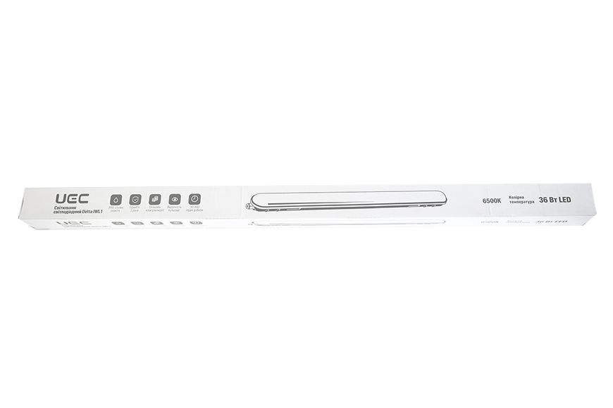 Светильник LED UEC Delta IWL1 36Вт 1200мм 6500К IP65 серый IWL1D-12036IP65-GRC фото