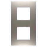 Рамка Chorusmart EGO 2+2M вертикальная сталь GEWISS GW16024ST фото
