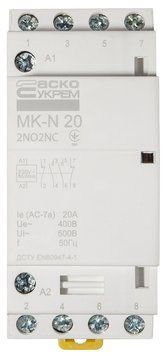 Модульний контактор MK-N 4P 20A 2NO2NC 220V A0040030029 фото