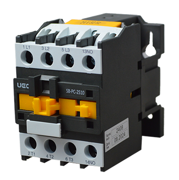 Контактор SB-PC-025 25А 24В/АС3 1з (НО) UEC PC2-SB-025-24-10 фото