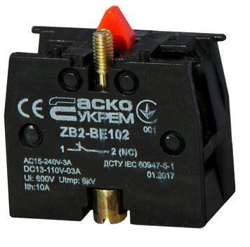 Контакт до кнопок ХB2 ZB2-BE102 NС A0140010026 фото