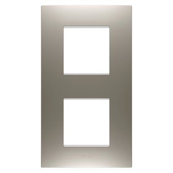 Рамка Chorusmart EGO 2+2M вертикальна сталь GEWISS GW16024ST фото