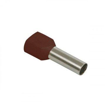 Наконечник-гільза НГИ2 1,5-8 (коричневий, 20шт) UTE10-4-D2-4-100 фото