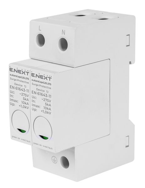 Пристрій для захисту від імпульсних перенапруг e.stand.spd.2D.275, клас D s076010 фото