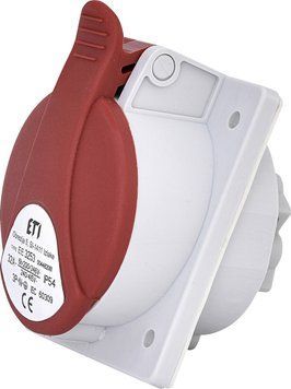 Розетка вбудована силова EE-3253 IP54 (32A, 400V, 3P+N+PE) 4482081 фото