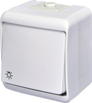 Кнопка "світло" VHE-5 (біла, IP54) 4668004 фото