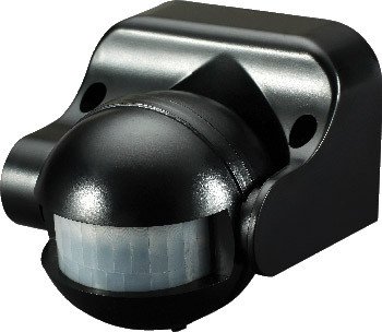 Датчик руху інфрачервоний e.sensor.pir.09.black(чорний), 180°, IP44 s061003 фото