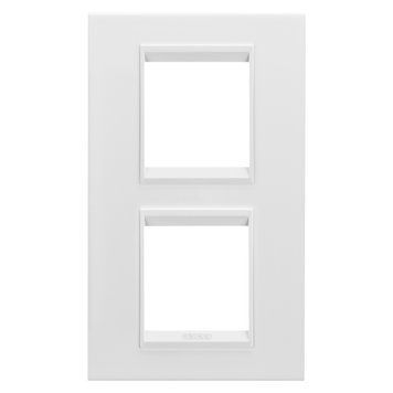 Рамка Chorusmart LUX 2+2M вертикальна металева сатин білий GEWISS GW16224XW фото