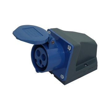 Розетка 113 стационарная 2Р+РЕ 16А 230В IP44 UEC HPC-S113-016-3-IP44-U фото
