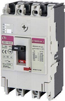 Автоматический выключатель EB2S 160/3SF 80A (25kA, фикс./фикс.) 3P 4671834 фото
