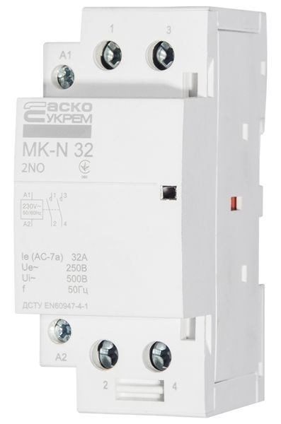 Модульный контактор MK-N 2P 32A 2NO 220V A0040030031 фото