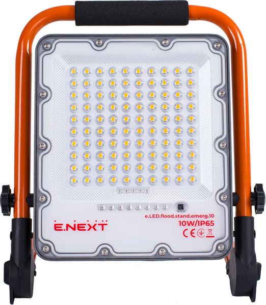 Прожектор світлодіодний акумуляторний e.LED.flood.stand.emerg.10 l0790013 фото