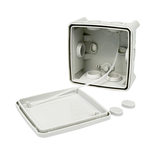 Коробка монтажная для откр.вст.100х100х50 мм IP65 серая UEC JB-100-100-050-G-IP65-GR фото