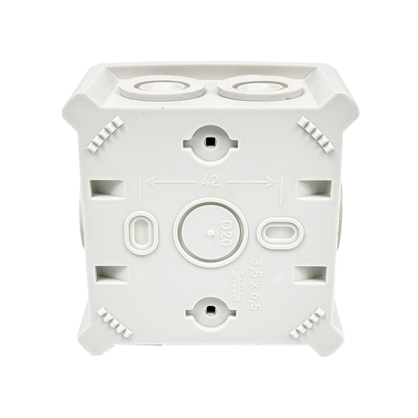 Коробка монтажная для откр.вст.100х100х50 мм IP65 серая UEC JB-100-100-050-G-IP65-GR фото