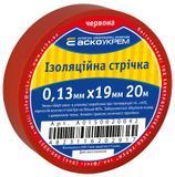 Лента изоляционная 0;13мм*19мм/20м красная A0150020042 фото