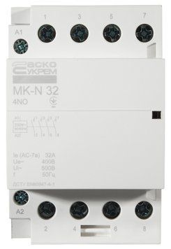 Модульний контактор MK-N 4P 32A 4NO 220V A0040030032 фото