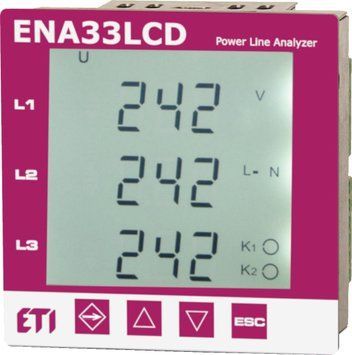 Анализатор сети ENA33LCD (96x96мм, 230V AC)