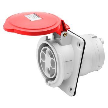 Розетка встраиваемая 10&deg; IEC 309 HP IP44 3P+E 63A 400V 6H GEWISS GW63220H фото