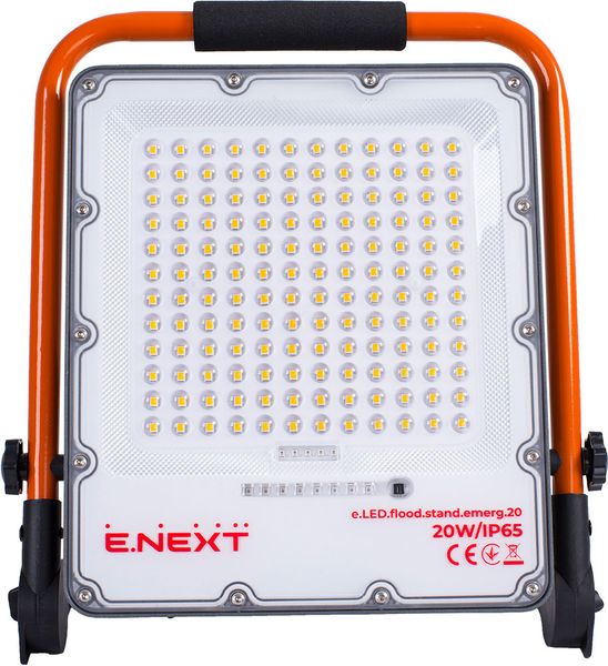 Прожектор світлодіодний акумуляторний e.LED.flood.stand.emerg.20 l0790013 фото