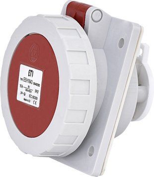 Розетка вбудована силова EEH-1643 IP67 (16A, 400V, 3P+PE) 4482083 фото