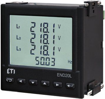 Анализатор сети END20L-RS (96x96мм, 85-253V AC/90-300V DC, RS-485)