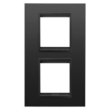 Рамка Chorusmart LUX 2+2M вертикальна метал сатин чорний GEWISS GW16224XM фото