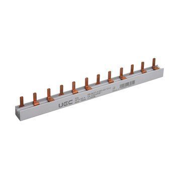 Шина соединительная PIN (12 штырей) 3P 63А длина 22см UEC SB-BCP-3-063-22-12-U фото