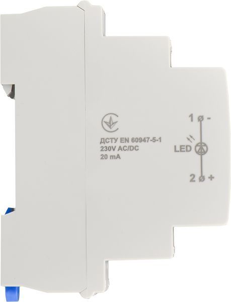Модульний сигнальний індикатор 230V AC/DC SLD-1 білий A0140030035 фото
