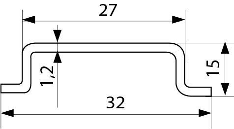 Din-рейка TH(TS)-35-1;5 (1м/шт) A0150010101 фото