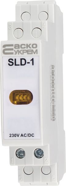 Модульний сигнальний індикатор 230V AC/DC SLD-1 жовтий A0140030033 фото