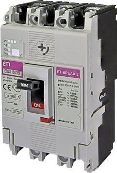 Автоматический выключатель EB2S 160/3SF 160A (25kA, фикс./фикс.) 3P 4671837 фото