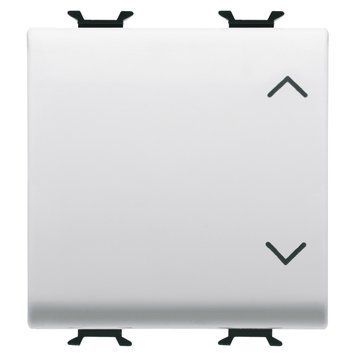 Перемикач 3-х позиційний Chorusmart 2M 1P 10AX UP-DOWN сатиновий білий GEWISS GW15123 фото