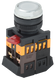 Кнопка ABLFS-22 білий d22мм неон/240В 1з+1р IEK (BBT30-ABLFS-K01)