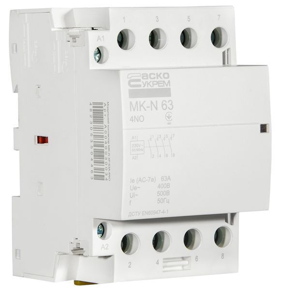 Модульный контактор MK-N 4P 63A 4NO 220V A0040030034 фото