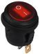 KCD1-5-101WN R/B 220V Переключатель 1 клавишный круглый влагозащ. красный с подсветкой TNSy