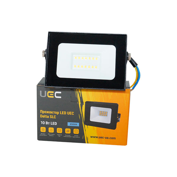 Прожектор LED UEC Delta SLC 10Вт 6500K IP65 черный SLC-10-IP65-0-B фото