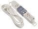 Удлинитель 4 гн. 5 м с з/к, USB + Type C, белый серии Ornat