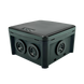Коробка монтажна для відкр.вст.75х75х48 мм IP54 чорна UEC JB-075-075-048-G-IP54-BL фото 2