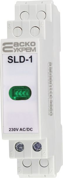 Модульний сигнальний індикатор 230V AC/DC SLD-1 зелений A0140030031 фото