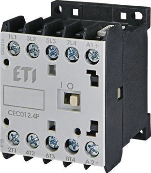 Контактор мініатюрний CEC 12.4P 230V АС (12A; 5,5kW; AC3) 4р (4 н.в.) 4641202 фото