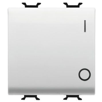 Вимикач Chorusmart 2M 2P 16AX сатиновий білий GEWISS GW15034 фото