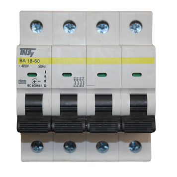 Автоматический выключатель ВА18-60 4Р 6А 6кА х-ка C TNSy5504758 фото
