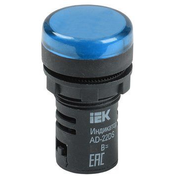 Лампа AD-22DS LED-матрица d22мм синий 36В AC/DC BLS10-ADDS-036-K07 фото