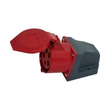 Розетка 125 стаціонарна 3Р+РЕ+N 32А 400В IP44 UEC HPC-S125-032-5-IP44-U фото