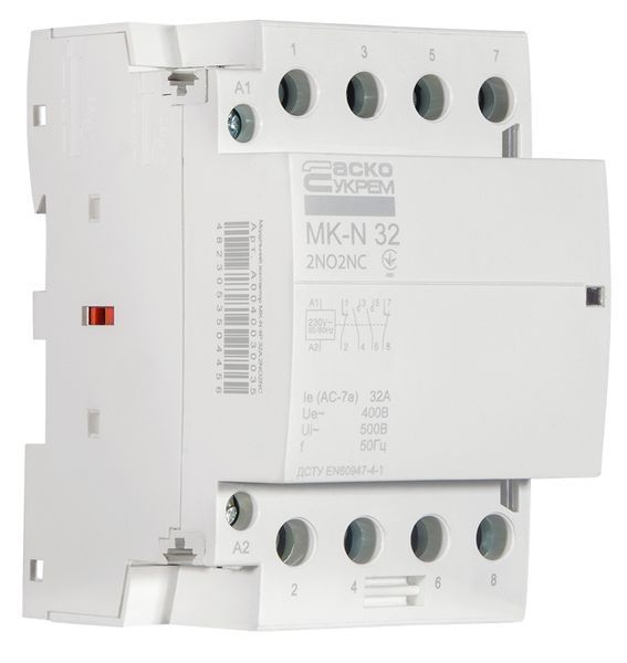 Модульний контактор MK-N 4P 32A 2NO2NC 220V A0040030035 фото