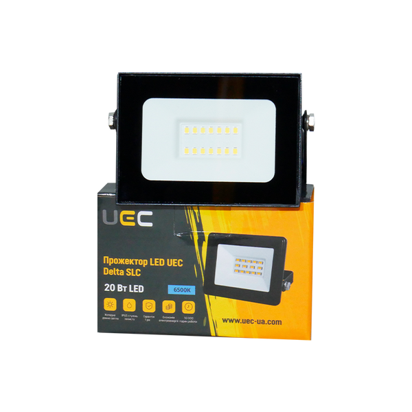 Прожектор LED UEC Delta SLC 20Вт 6500K IP65 черный SLC-20-IP65-0-B фото