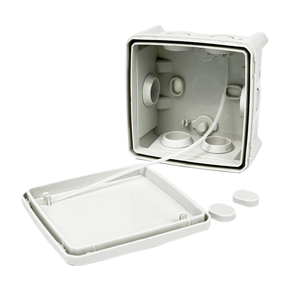 Коробка монтажна для відкр.вст.75х75х48 мм IP65 сіра UEC JB-075-075-048-G-IP65-GR фото