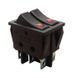 KCD2-2101EN R+R/B 220V Переключатель 2 клав. красный с подсветкой