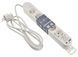 Удлинитель 5 гн. 2 м с з/к, USB + Type C, белый серии Ornat
