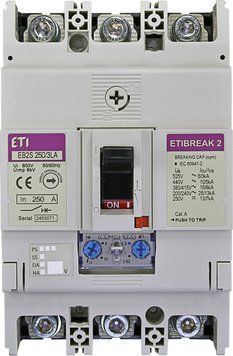 Автоматический выключатель EB2S 250/3LA 250A 16kA, 0.63-1In/5-11In 3P 4671888 фото